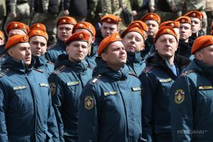Репетиция Парада Победы на площади Минина
