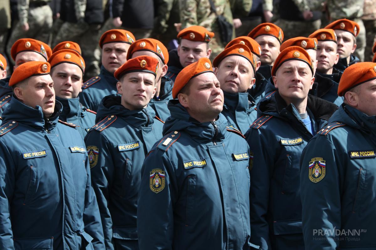 Репетиция Парада Победы на площади Минина