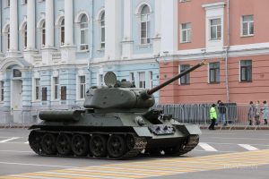Репетиция Парада Победы на площади Минина