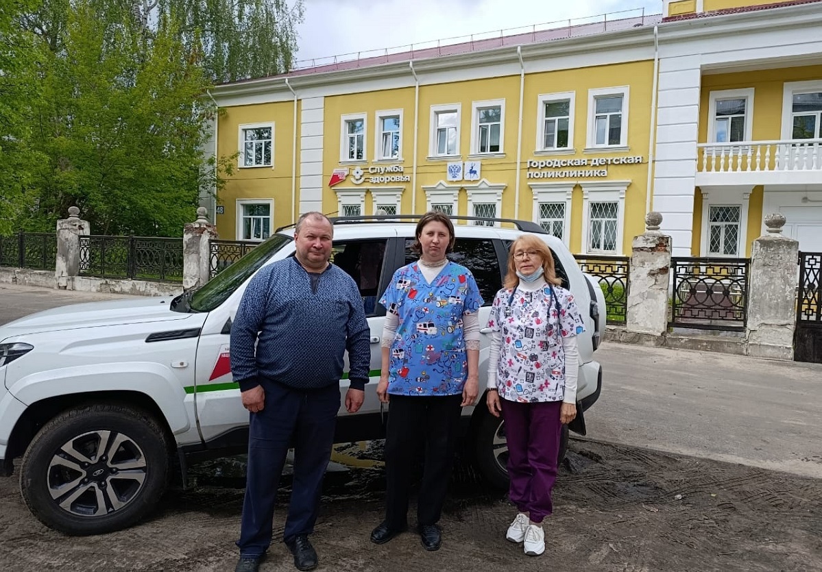Новая машина поступила и в Балахнинскую детскую городскую поликлинику