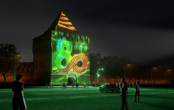 Архивные фотографии оживут на Дмитриевской башне Нижегородского кремля