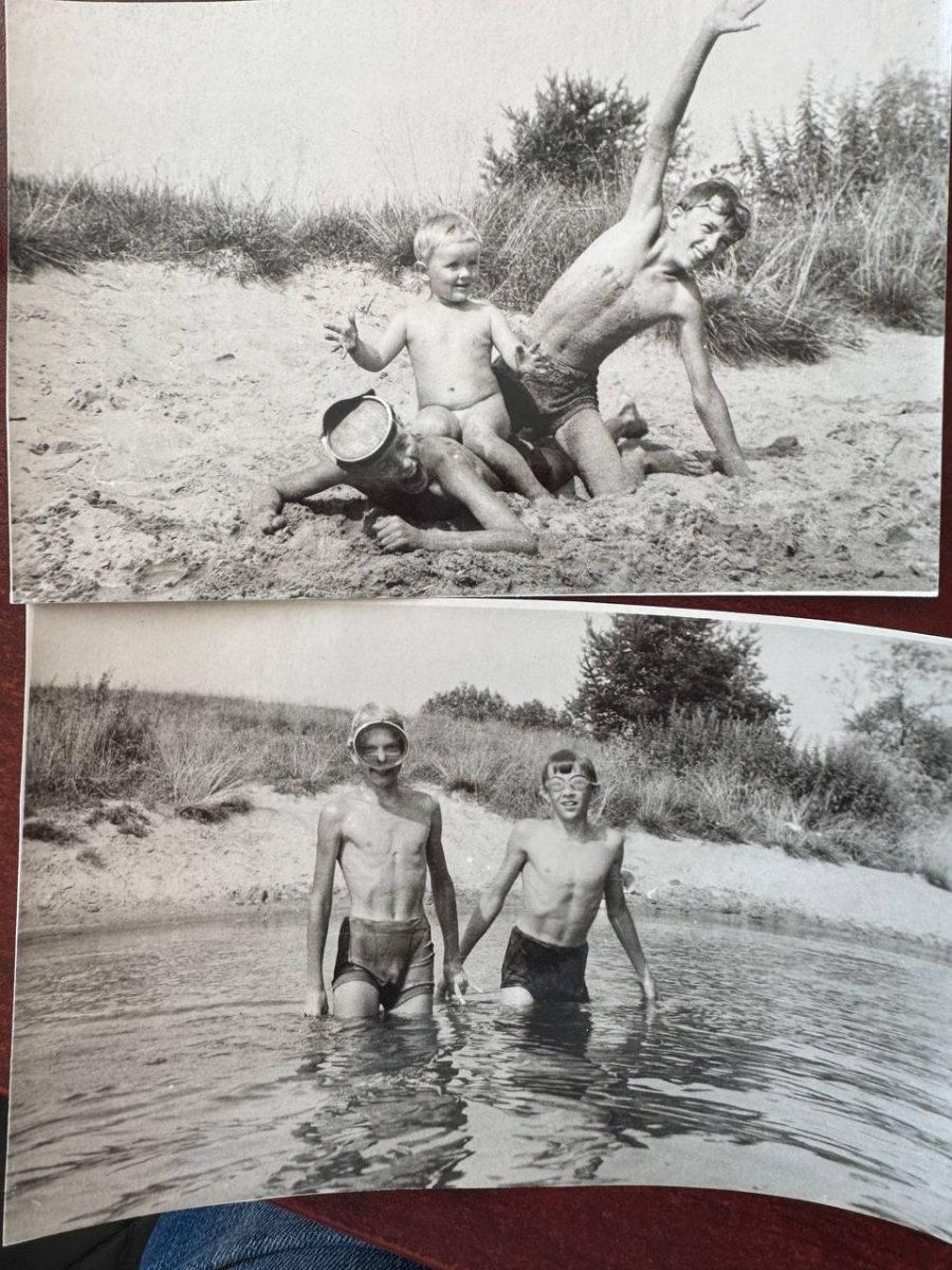 Сергей Баринов на отдыхе с братом