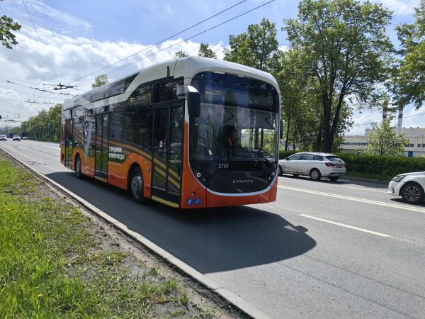Троллейбус «Синара» вышел на тестовые испытания в Нижнем Новгороде