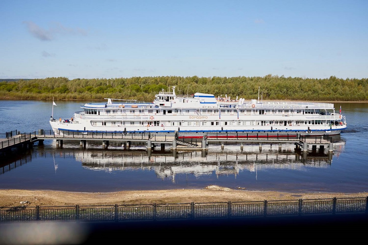 Первый круизный теплоход приняли на новом причале в&nbsp;Выксе
