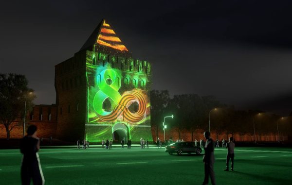 Работу праздничного мэппинга в честь 80-летия Победы на Дмитриевской башне продлили на все выходные