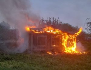 Жилой дом загорелся в Пильнинском районе