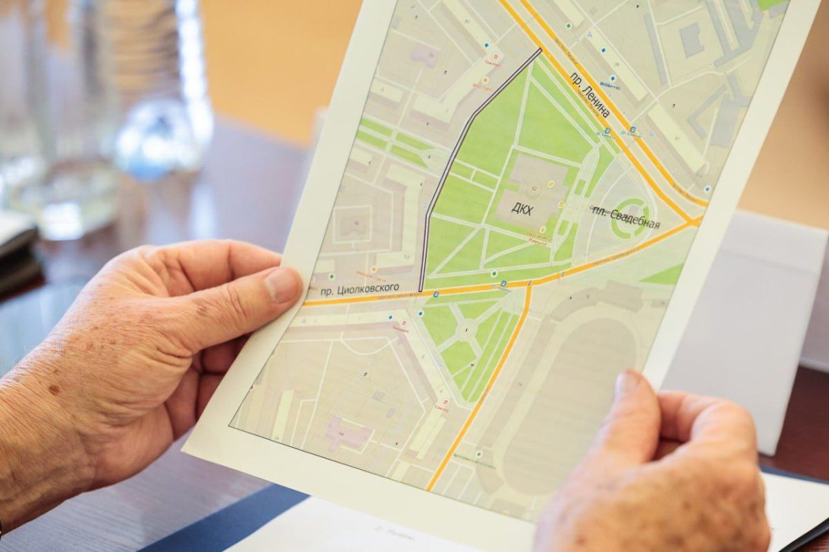 В качестве территории был выбран проезд за ДКХ