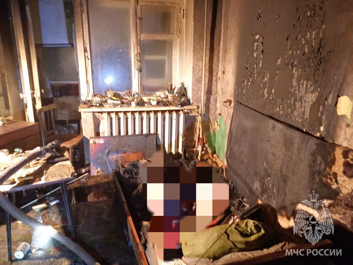 Пенсионер погиб при пожаре в квартире из-за неисправной электрики в Кстове