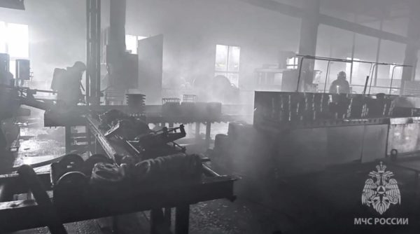 Пожар произошел в производственном здании на Гороховецкой улице