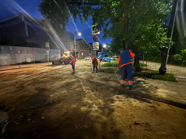 Провал заделали на пересечении улиц Ковалихинской и Академика Блохиной