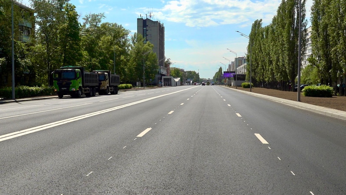 Ремонт дороги на проспекте Ленина завершен на три месяца раньше срока