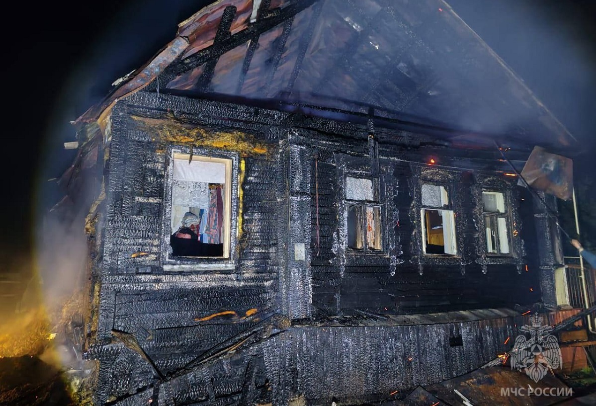 Женщина погибла на пожаре в Городецком округе