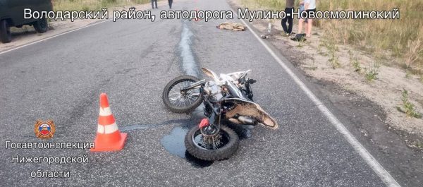 8‑летний пассажир мотоцикла скончался в ДТП в Володарском округе