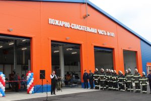 В Уренском округе торжественно открыли сразу два новых здания пожарных депо