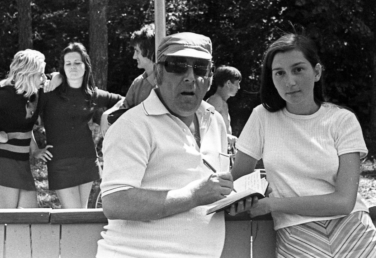 1976 год, Вильнюс. На Спартакиаде народов СССР вместе с Михаилом Мариным была дочка – Марина Голубева, она продолжила журналистскую династию