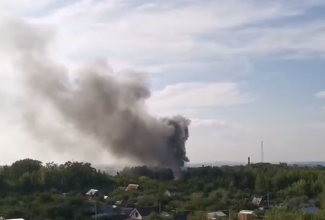 Военно-учебный центр горел в Кстове