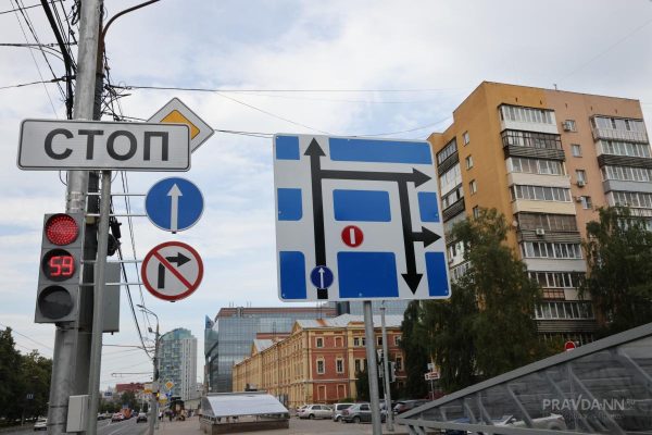 На площади Лядова в Нижнем Новгороде изменилась схема движения