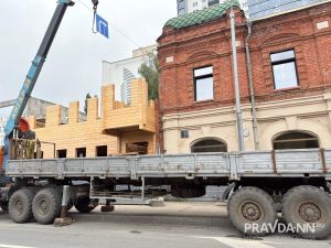 Работы по реставрации «Дома Чардымова» в Нижнем Новгороде продолжаются