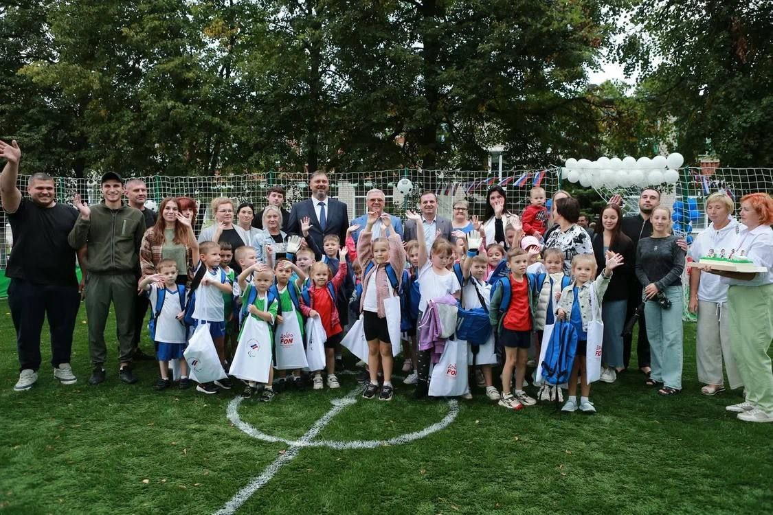 В садиках №57 и №117 Дзержинска открыли футбольные поля