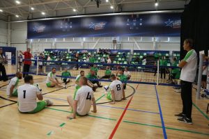 В Дзержинске проходят соревнования по волейболу сидя