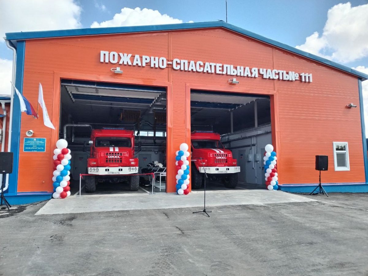 Новое пожарное депо открыли в поселке Пижма Тоншаевского округа