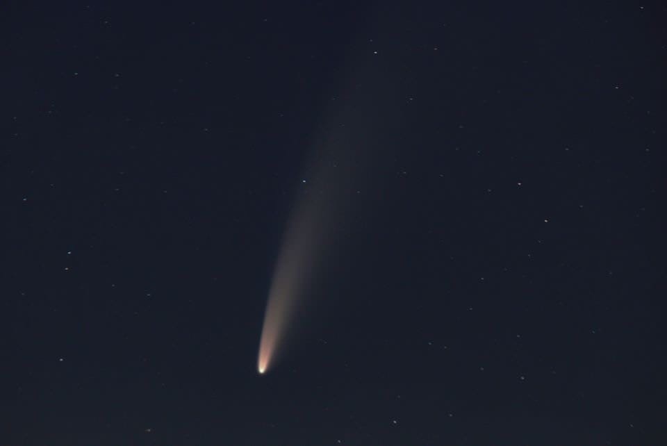 Вот такую комету видели в 2020 году с территории Нижегородской области