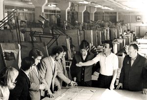 Производственное совещание на "Гидромаше". 1970-е гг.