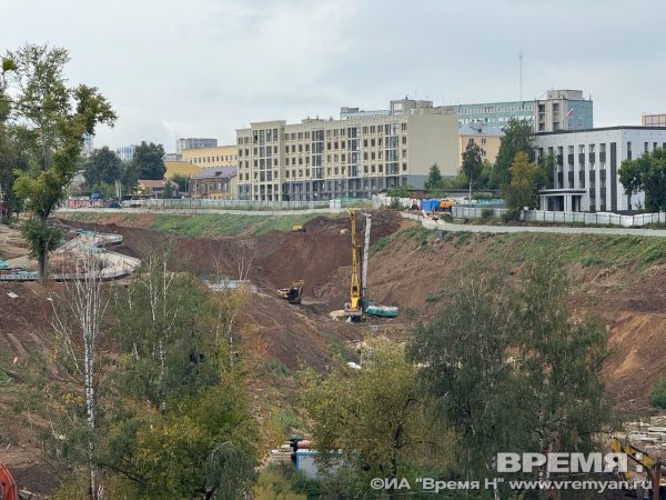 На 57% выполнено строительство пешеходного тоннеля под Лыковой дамбой