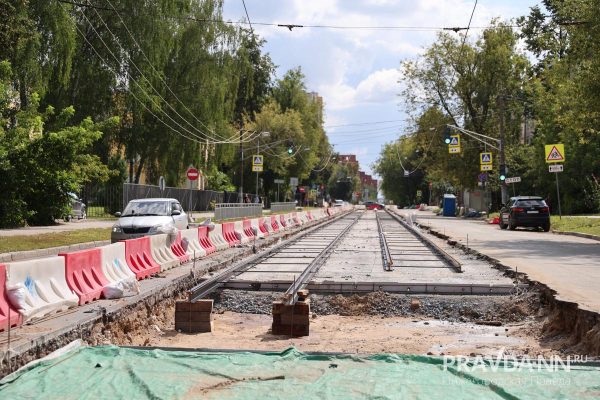 Опубликованы фото работ по замене трамвайных путей на Ошарской улице