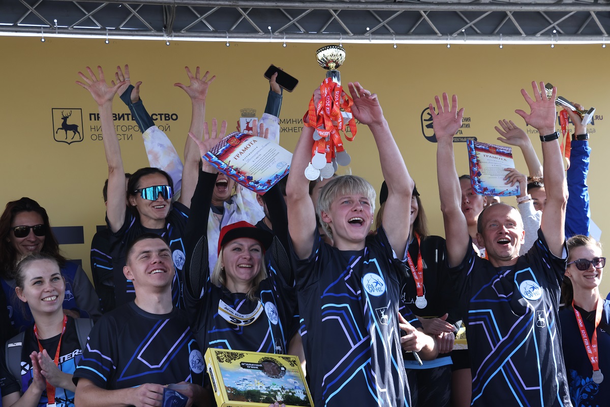 Сборная Нижегородской епархии - победитель забега органов исполнительной власти