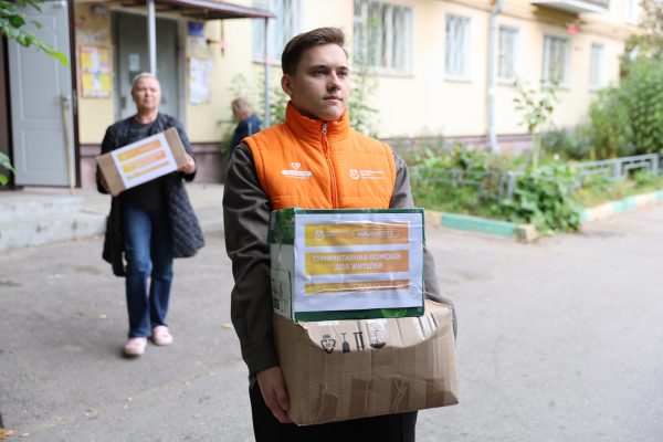 Тонну гуманитарной помощи отправили в Курскую область нижегородские волонтеры