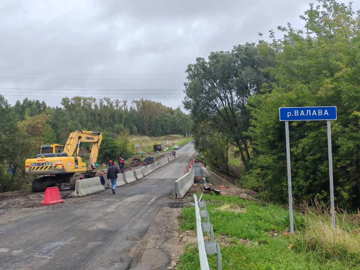 Ремонт моста через реку Валаву на дороге Лысково-Княгинино выполнен на 70%