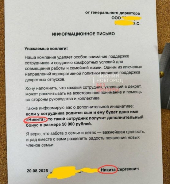 Нижегородский бизнесмен предложил платить своим работникам «за Никит»
