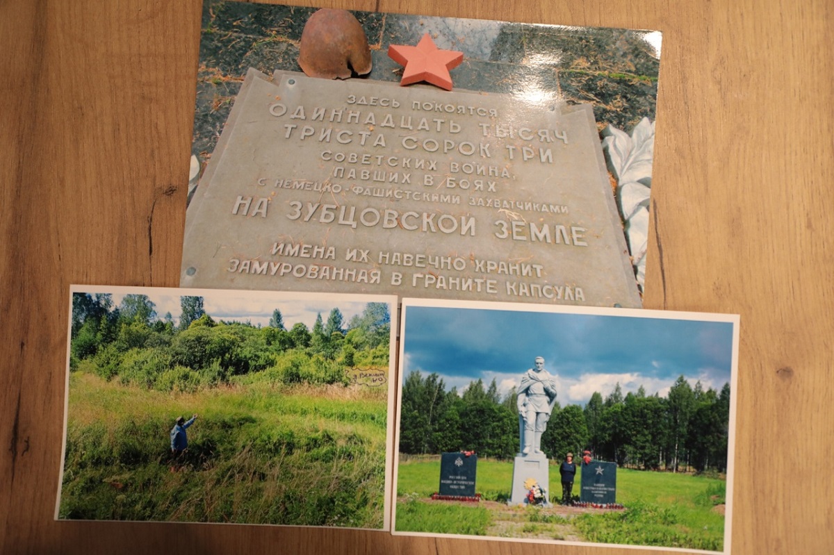 В этом году Ольга Белова вместе с сыном побывали у мемориала в деревне Веригино 