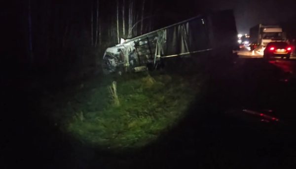 Две фуры столкнулись на трассе М‑7 в Воротынском районе