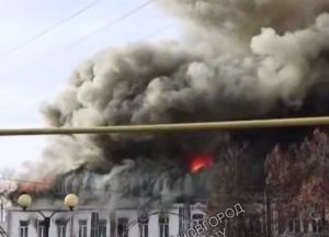 Магазин загорелся в поселке Большое Мурашкино