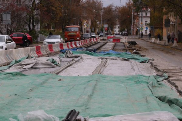 Ремонт трамвайных путей в нагорной части планируют закончить до конца года
