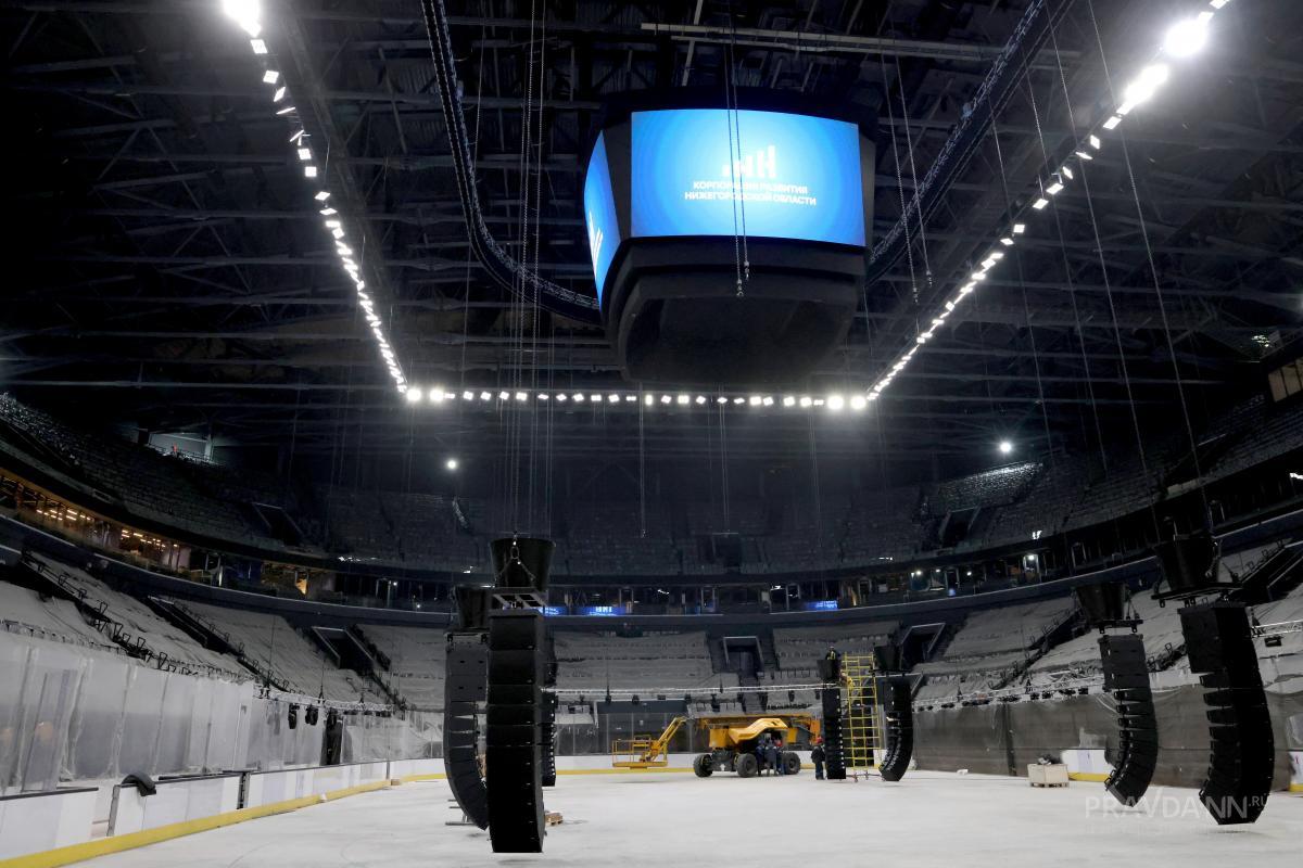 Ледовая арена в Нижнем Новгороде готовится к сдаче в эксплуатацию