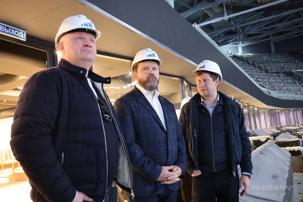 В начале осени Станкевичу провели экскурсию по строящейся Ледовой Арене