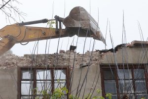 Снос домов в историческом квартале «Красный просвещенец»