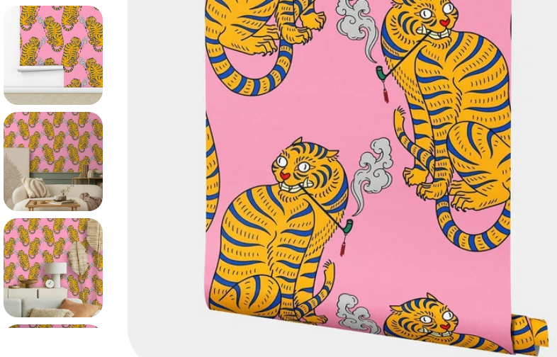 Покупателей маркетплейса возмутили детские обои с курящими тиграми