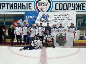 Команда «Штурм» заняла третье место в первом этапе следж-хоккейной лиги