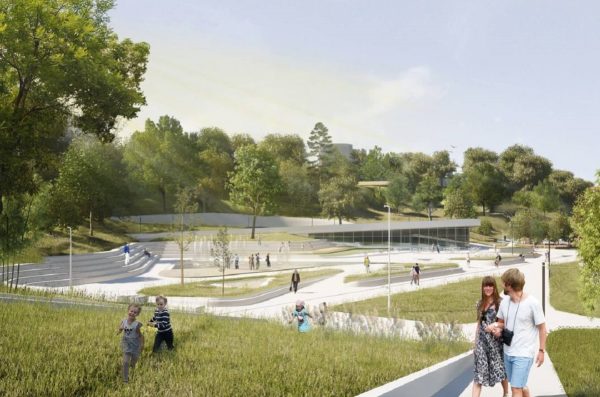 Вместо пешеходного тоннеля котлован: почему откладывается строительство террасного парка в Почаинском овраге