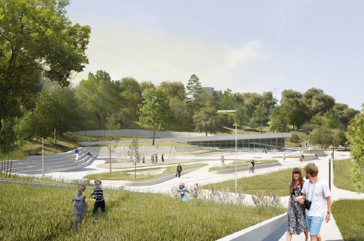 Нижегородцам объяснили, почему отложено открытие террасного парка на Почайне