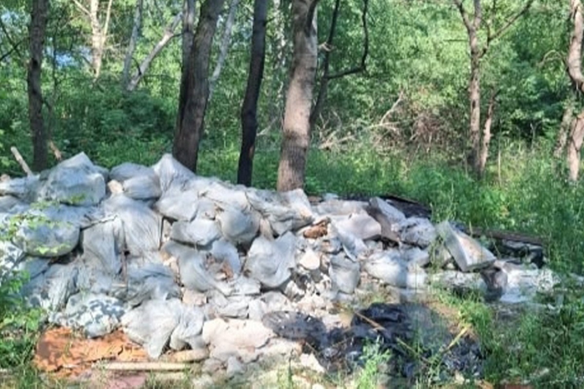 Несанкционированные свалки периодически встречают на неблагоустроенной пока территории