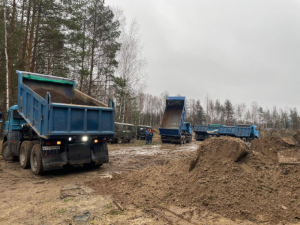 Пожар разгорелся на незаконной свалке на Московском шоссе в Нижнем Новгороде
