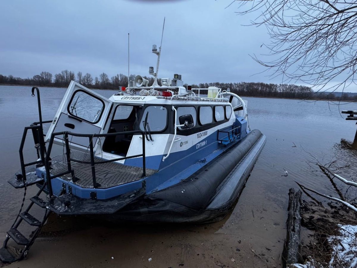 Судно на воздушной подушке начало курсировать по маршруту «Лысково — Макарьево»
