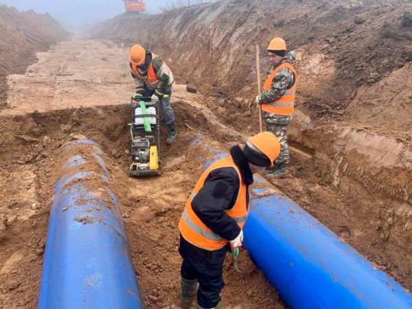 В Ольгино и Новинках построено девять километров нового водовода