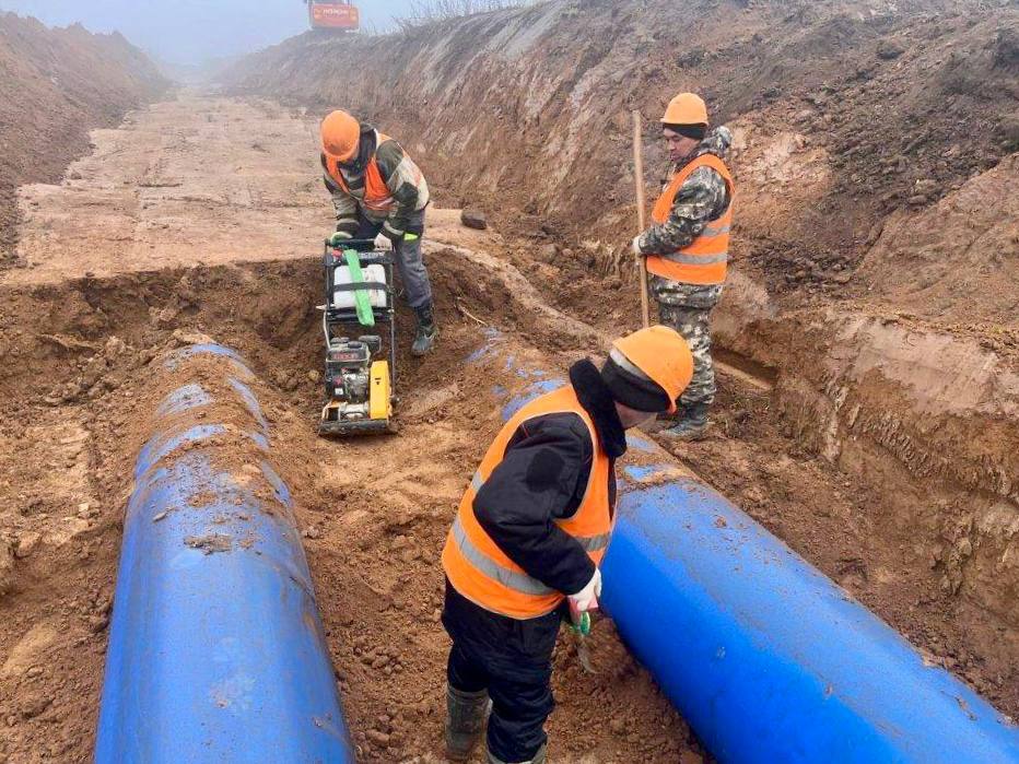 В Ольгино и Новинках построено девять километров нового водовода