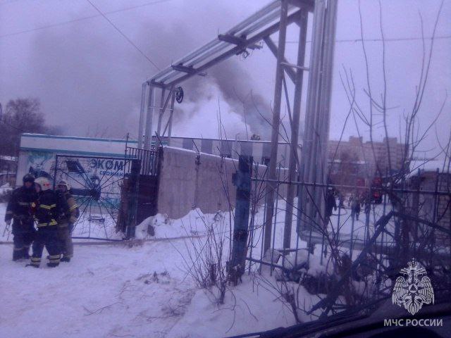 Крупный пожар произошел в Приокском районе Нижнего Новгорода